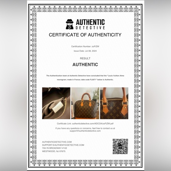 Louis Vuitton Alma (With COA) - Picture 15 of 15